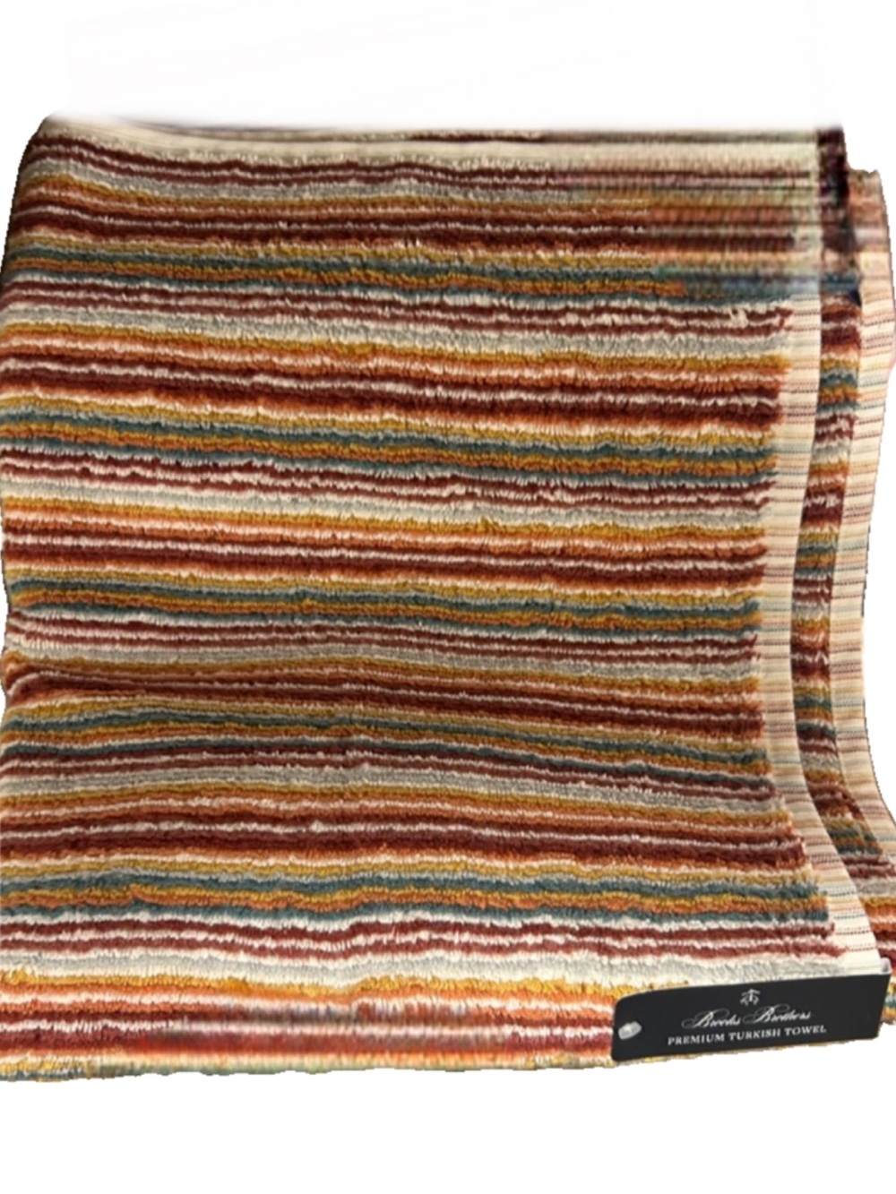 Brooks Brothers Premium Turkish Multicolored Bath Towels Set of 2